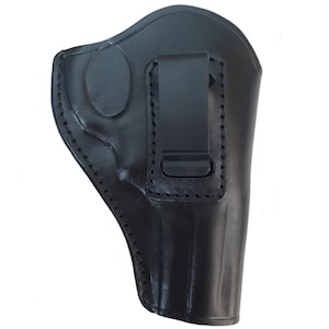 Funda de cuero hecha a mano para porte interno (IWB), cañón de 3", compatible con S&W, Ruger y Taurus. imagen 7