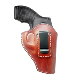 Concealed Carry IWB J Frame Holster for Smith & Wesson, Ruger LCR, Taurus, Charter and Most 38 Special Revolvers | Dazzling Holster