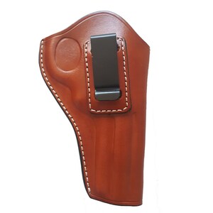 Läderhölster för IWB, passar S&W, Colt, Ruger 4-4,25" pipor bild 2