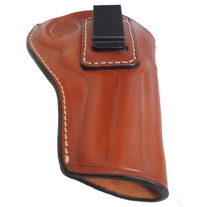 Läderhölster för IWB, passar S&W, Colt, Ruger 4-4,25" pipor bild 6