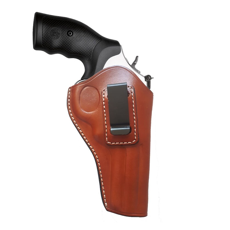 Läderhölster för IWB, passar S&W, Colt, Ruger 4-4,25" pipor bild 1