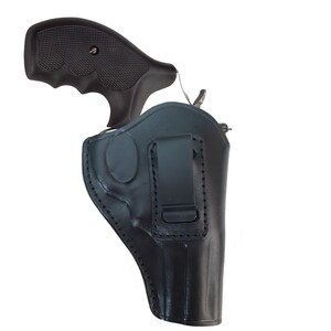 Funda de cuero hecha a mano para porte interno (IWB), cañón de 3", compatible con S&W, Ruger y Taurus. imagen 5