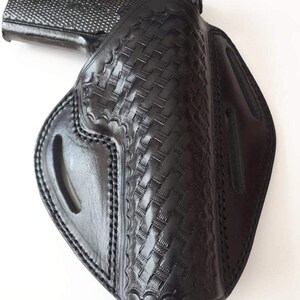 Dazzling Holster Fits Most 1911 5' Style Handguns Colt, Para, Kimber, S&W, Sig Sauer, Browning HP and More Basketweave image 8
