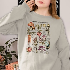 Vintage Hyrule Flora Shirt, Hyrule Botanica Sweatshirt, Breath Of The Wild Hylia Tee, Zelda Korok Shirt, Tears Of The Kingdom, Zelda Shirt