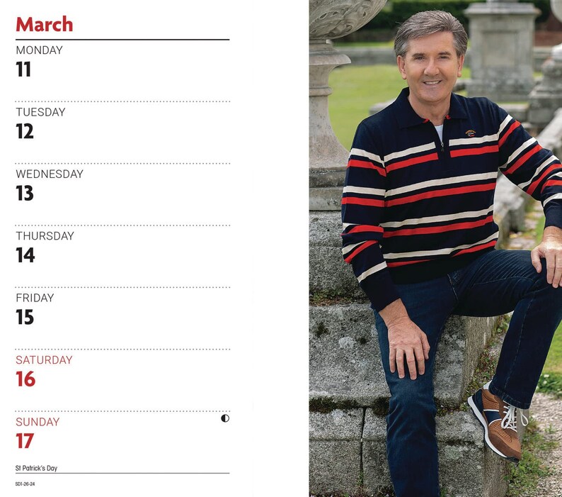 Daniel O'donnell Slim Diary 2024 CAROUSEL CALENDARS Etsy Australia