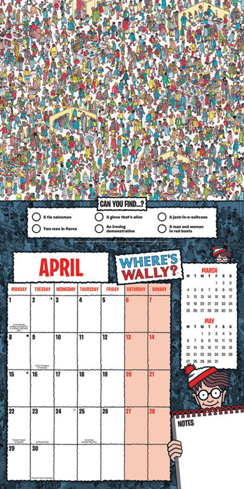 WHERE'S WALLY CALENDAR 2024 Etsy UK