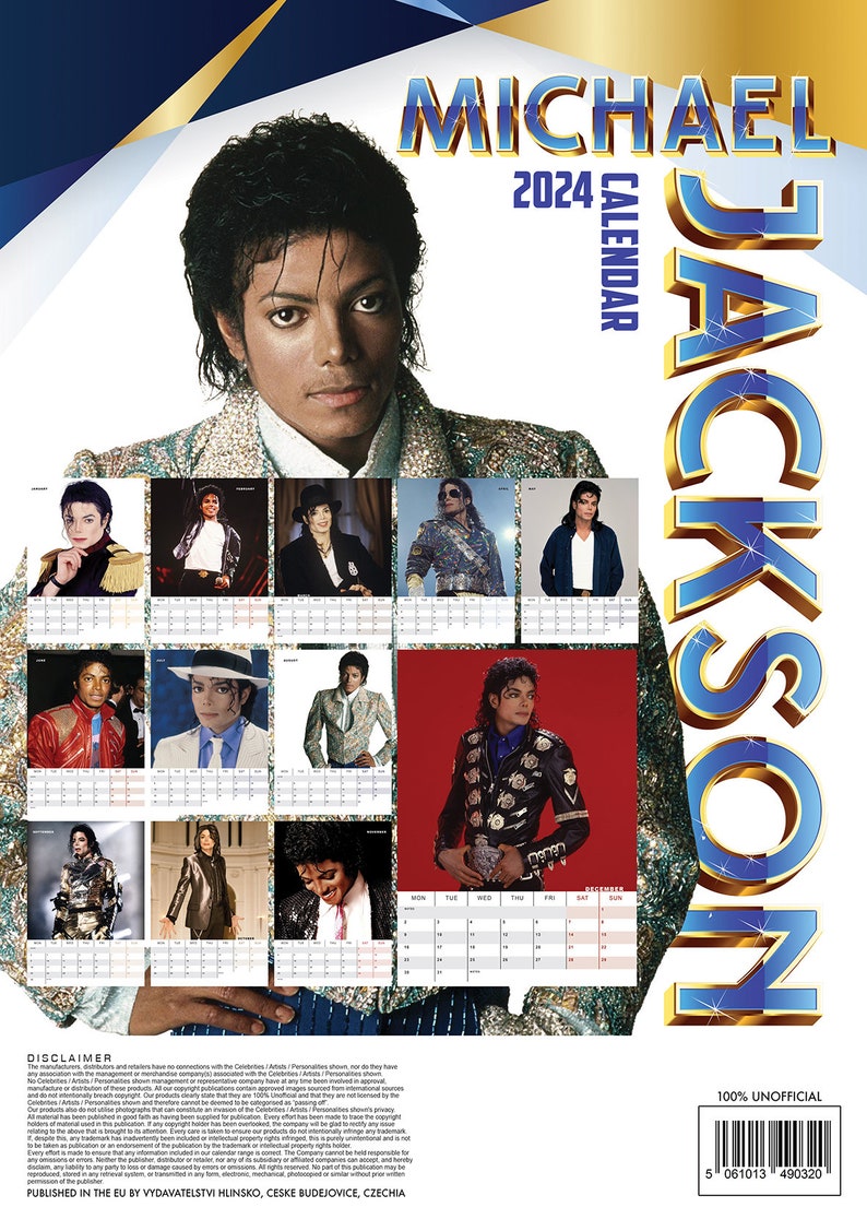 MICHAEL JACKSON 2024 Calendar Etsy Australia