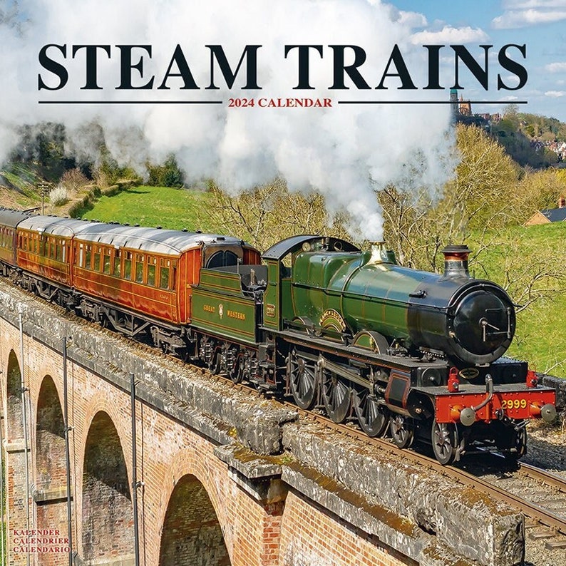 STEAM TRAINS Calendar 2024 Etsy STEAM TRAINS Calendar 2024 Etsy