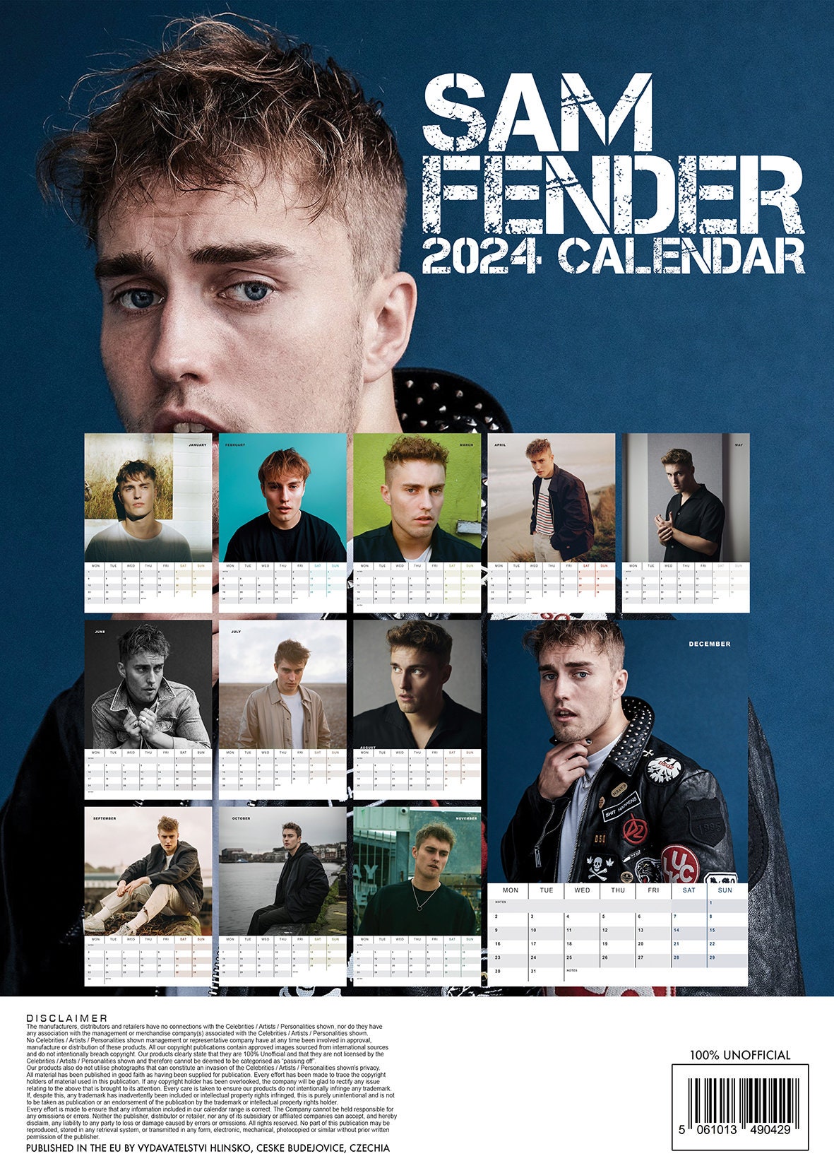 SAM FENDER 2024 Calendar Etsy UK