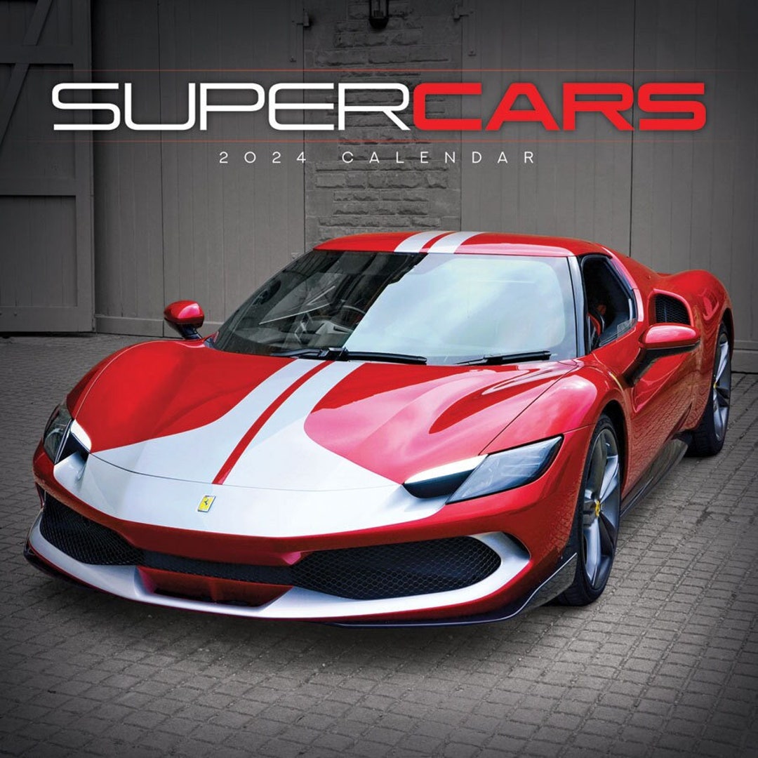 SUPERCARS CALENDAR 2024 Etsy