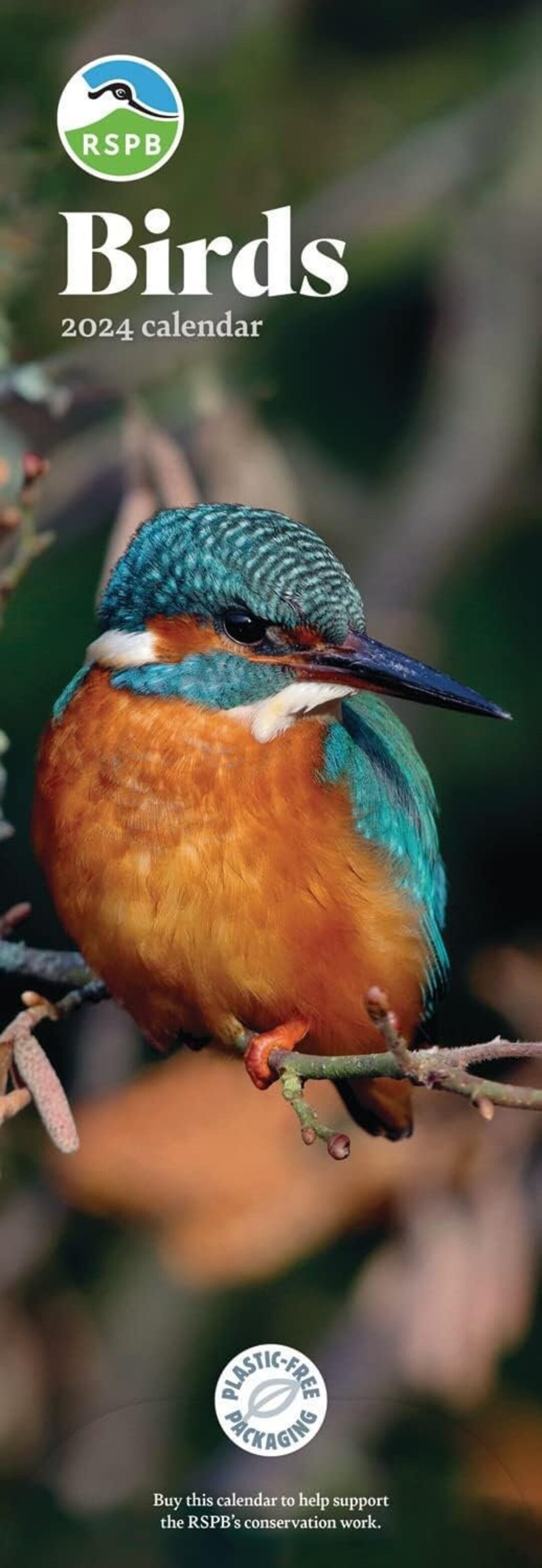 RSPB Birds Slim Calendar 2024 Etsy
