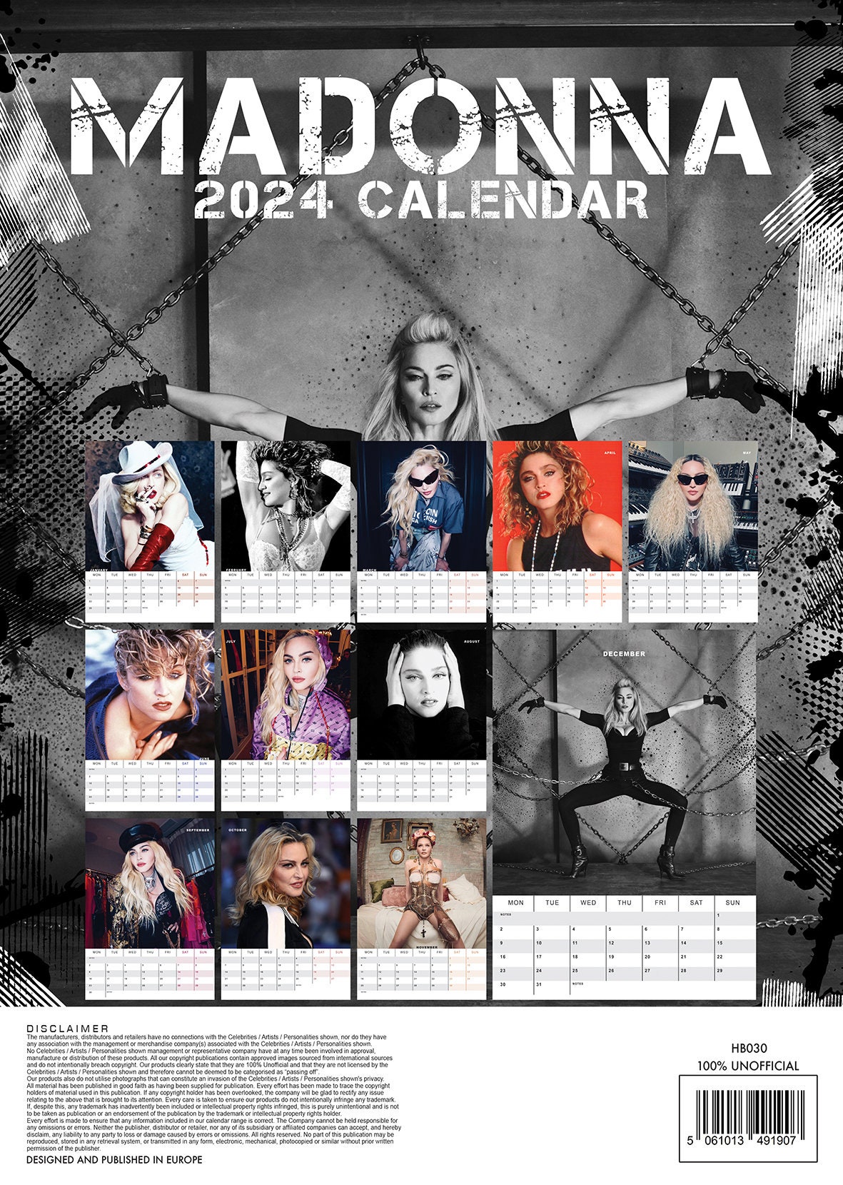 Calendario MADONNA 2025 DULUXE Etsy España
