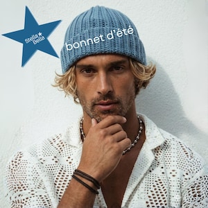 Crochet Pattern for a Frédo Summer Hat - PDF Pattern for a Lightweight Cotton Hat - French Beginner Tutorial - Handmade Summer Hat (Fr-En-Es)