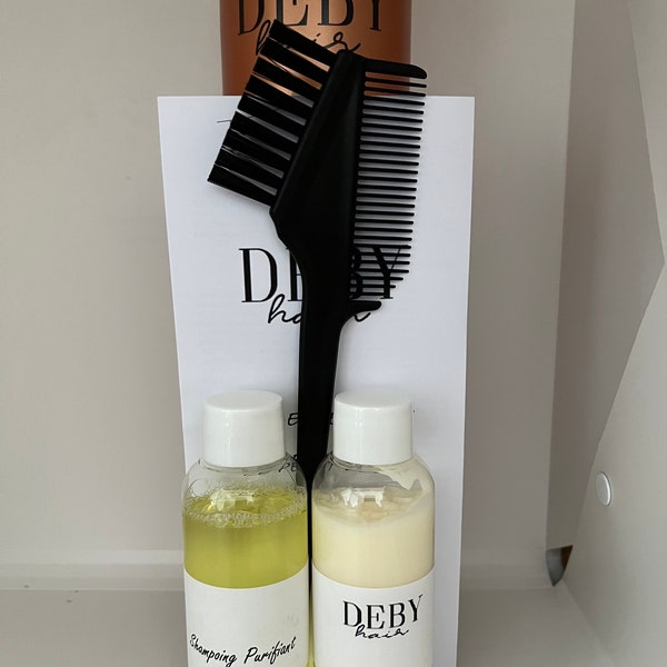 Kit lissage indien Deby hair sans formol avec pinceau-peigne offert