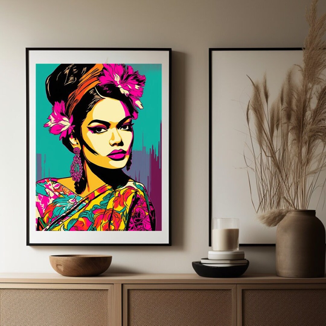 Pop Art Fashionista Boho Polynesian Beauty Art Print on Etsy