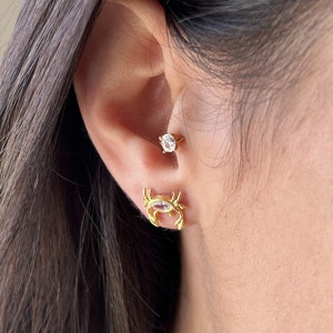 Crab Earrings • 14K Gold Plated • Sea Earrings • Ocean Jewelry • Summer Jewelry • Easter Gift • Cute Earrings • Gift for Daughter