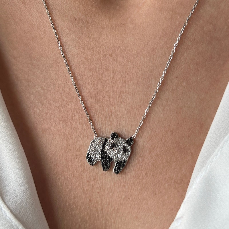 Panda Necklace - Etsy