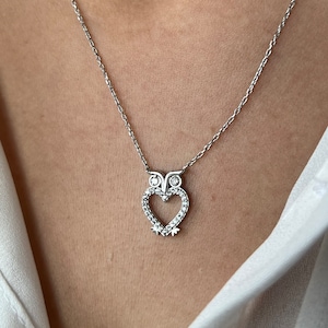 Owl Necklace • 14K Gold Plated • Owl Pendant • Cute Owl Jewelry • Handmade Jewelry • Christmas Gift • Cute Necklaces • Minimalist Jewelry