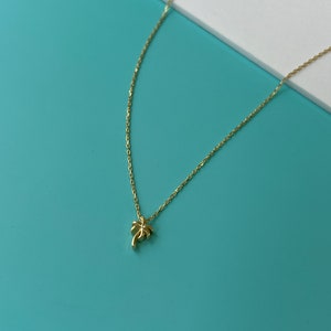 Palm Tree Necklace 14K Gold Summer Necklace Dubai Necklace High Quality Dainty Necklace Summer Pendant Bridesmaid Gift image 7