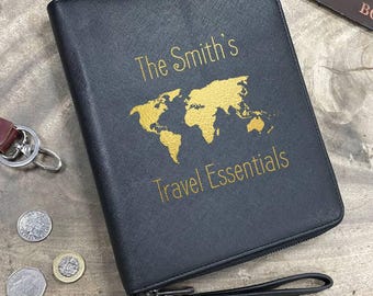 Personalised Family Travel Essentials Travel Wallet