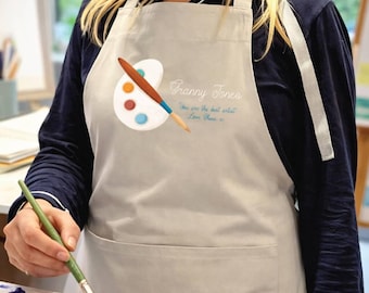 Personalised Artist Painting Apron