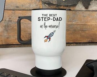Mug de voyage personnalisé « Meilleur beau-père de l'univers »