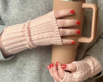 Guantes de punto sin dedos personalizados
