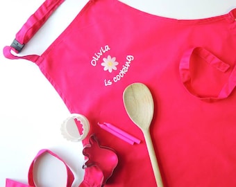 Grembiule ricamato personalizzato per bambini