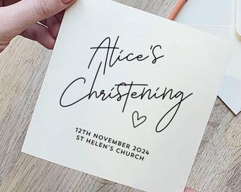 Personalised Christening Card