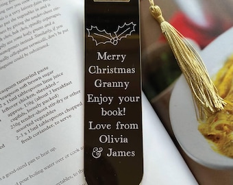Personalised Christmas Bookmark