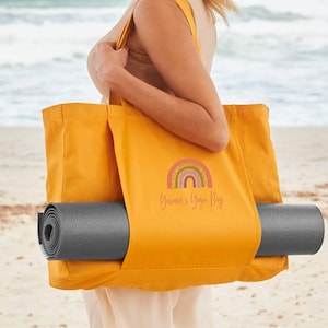 Personalised Rainbow Yoga Bag