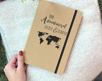 Personalised World Map Travel Journal
