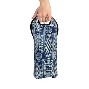 Wine Tote Bag - NDOP Fabric Pattern Print