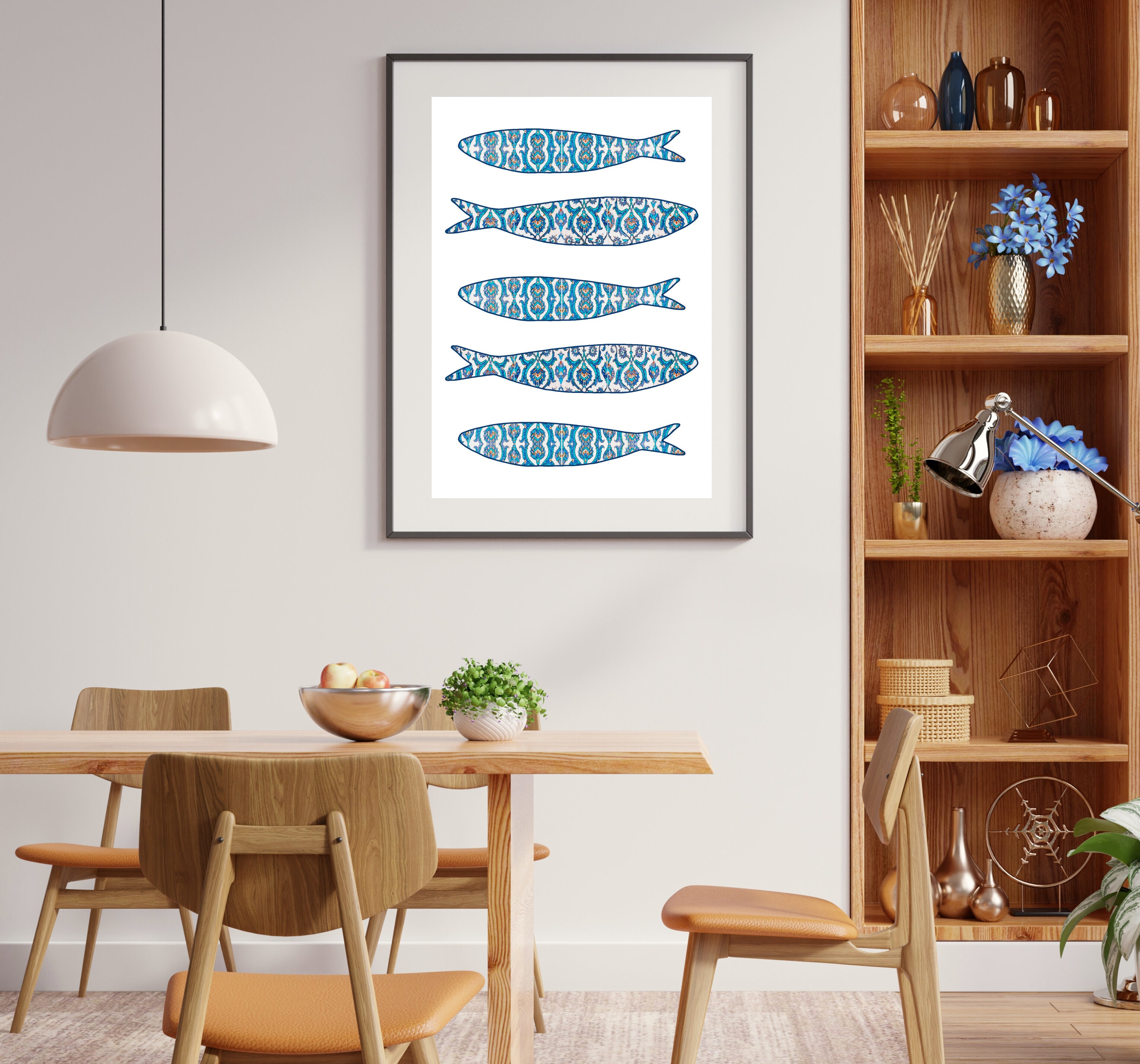 Portuguese Tiles Handpainted , Decorative Tile Panel, Sea Collection, Beach House Wall Decor - UK