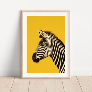 Zebra print Modern animal print Safari animal printable wall art Minimalist animal art Animal digital print Black and white animal art