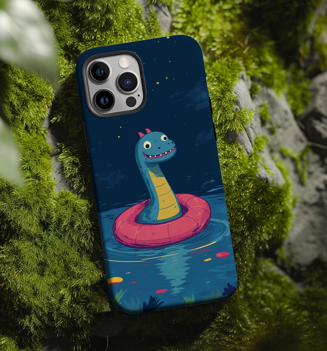 Samsung Inflatable Loch Ness Monster Inflatable Tube Cute Minimalist Art for iPhone ...