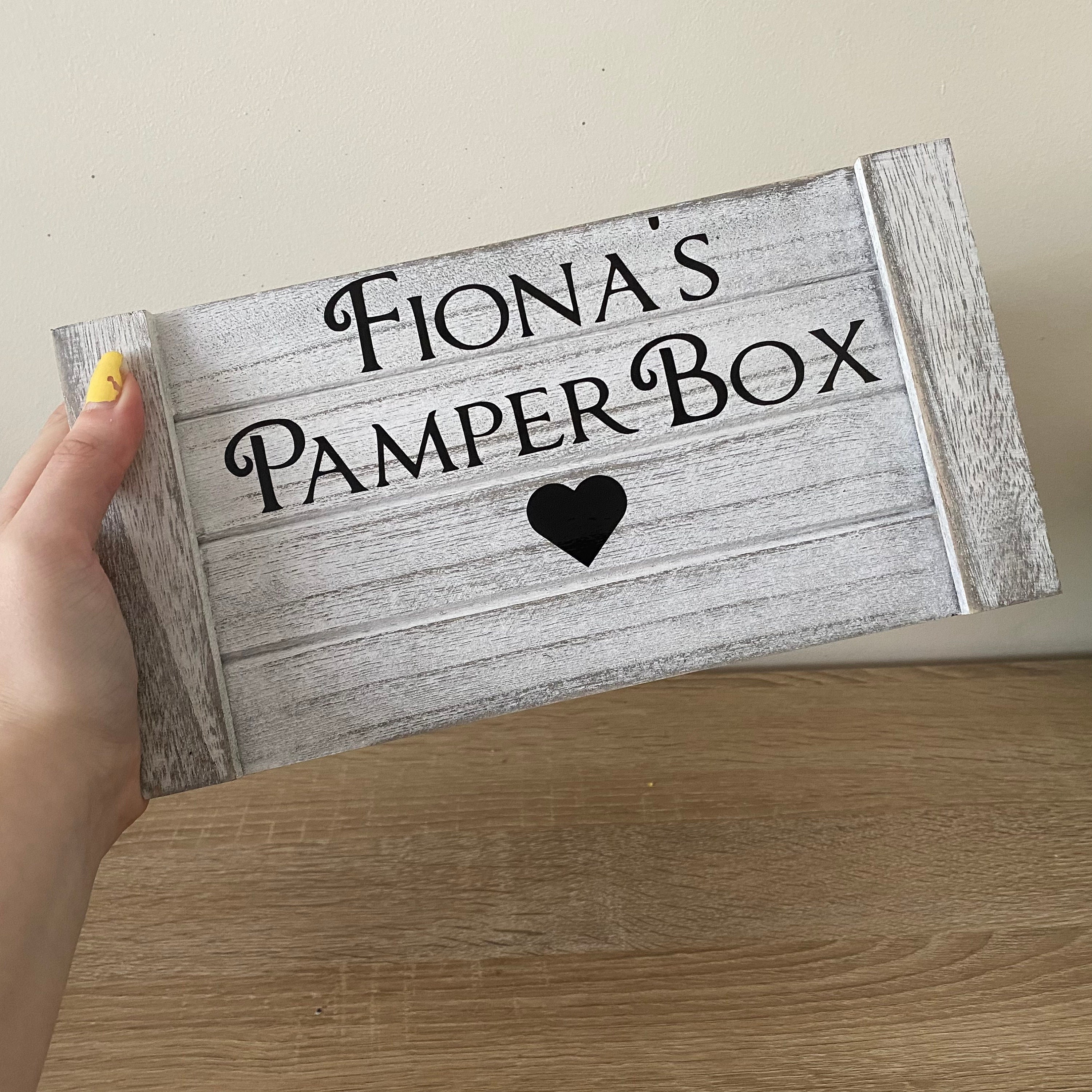 Personalised Pamper Box Personalised Storage Bespoke Box Home & Living Beer  Crate Treats for Him Gifts for Him Man Storage Box 