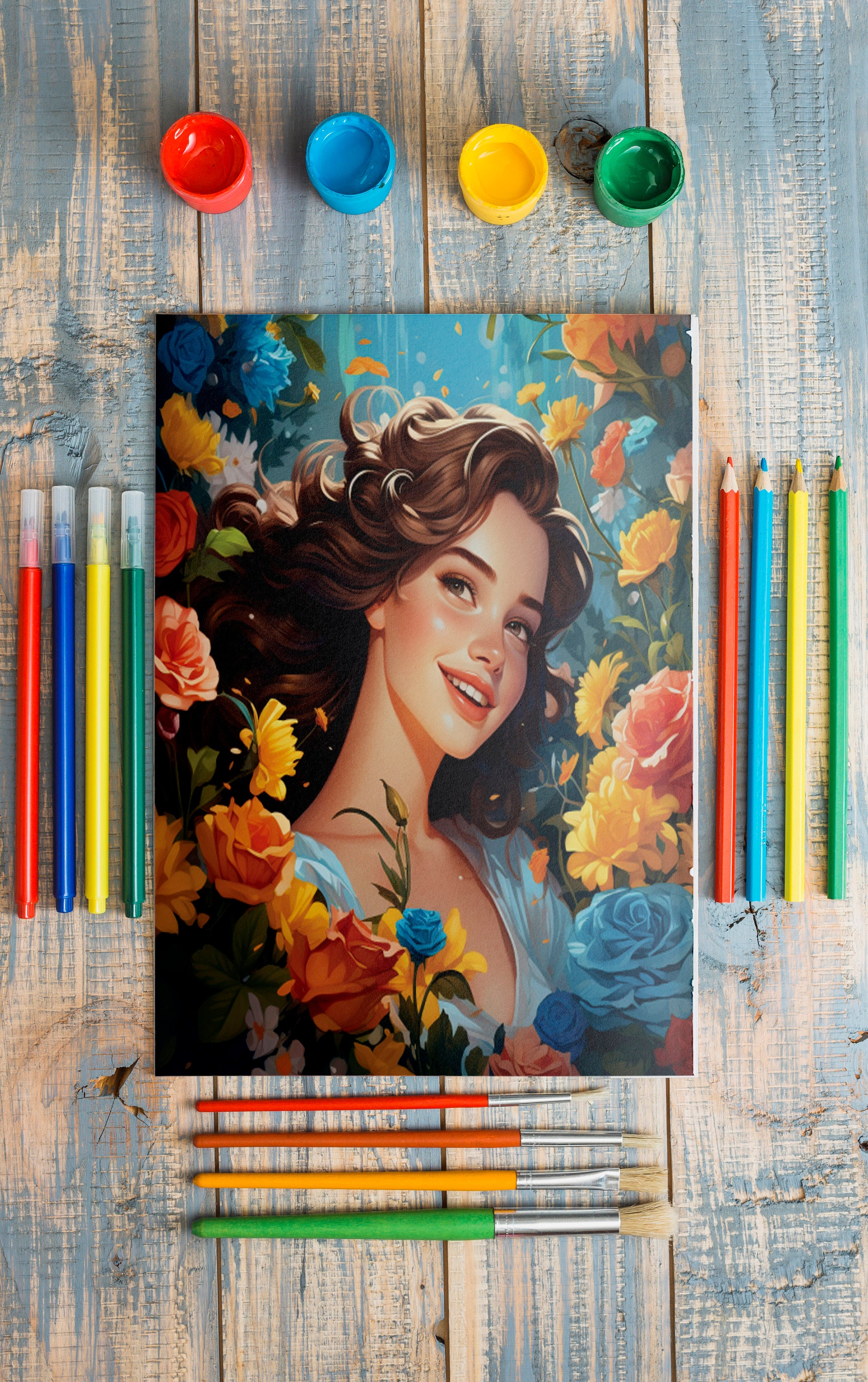 5 Color by Number for Adults, Paint by Number Printable, Numbered ...