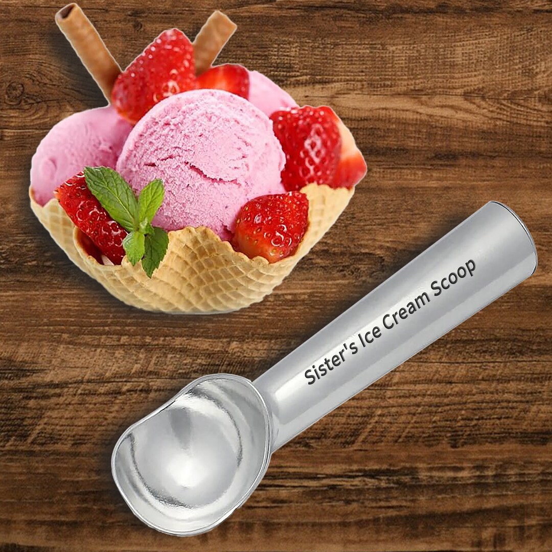 Personalized Engraved Ice Cream Scoop Gift Exchange Etsy