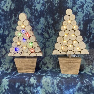 Wood Art Illuminated Christmas Tree small