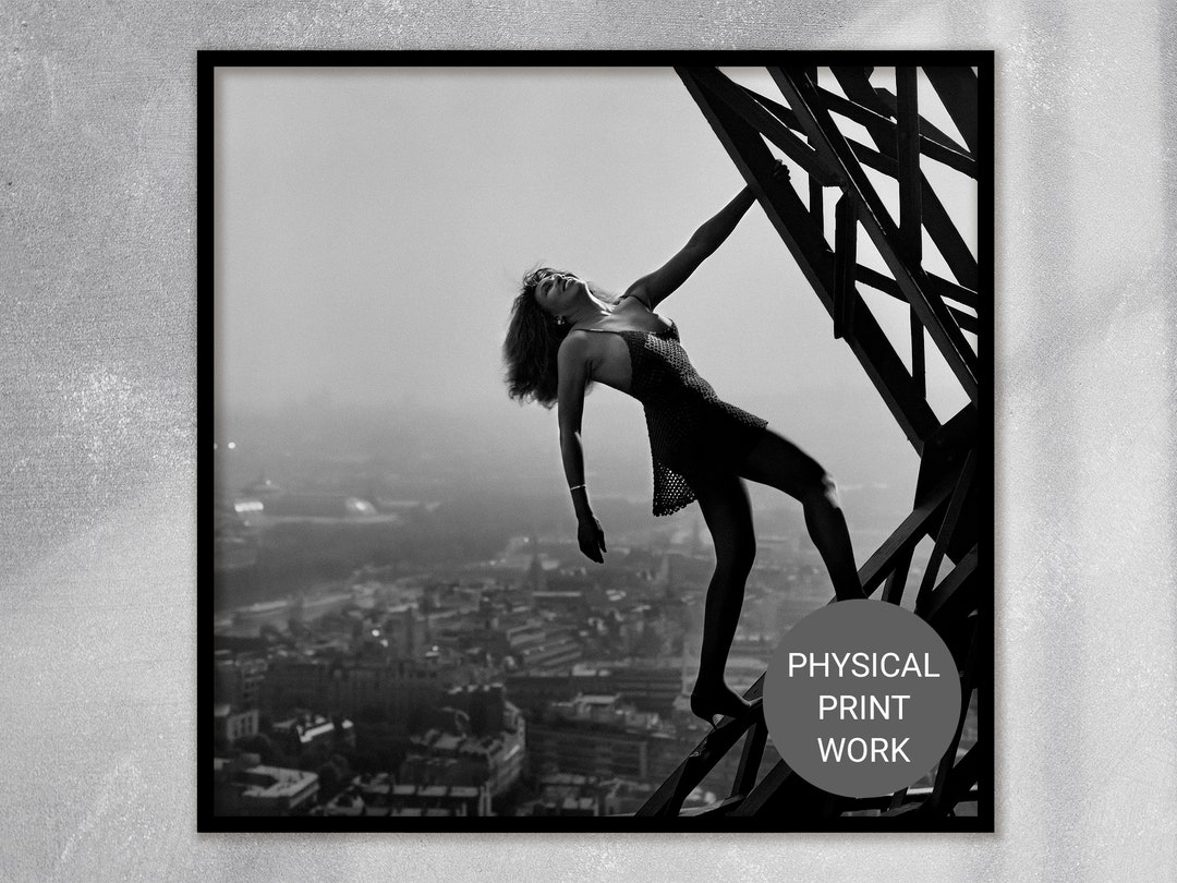 Tina Turner at the Eiffel Tower Print I Tina Turner Poster I Etsy