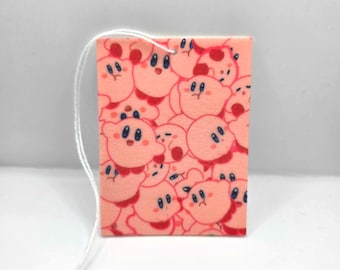 Kirby Car Air Freshener -  Anime Car Freshies - Anime Freshner - Car Freshy - Anime Scent Tree -  Fragrance Tree - Anime Car Accessory