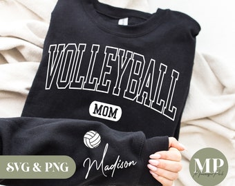 Custom Volleyball Mom SVG & PNG