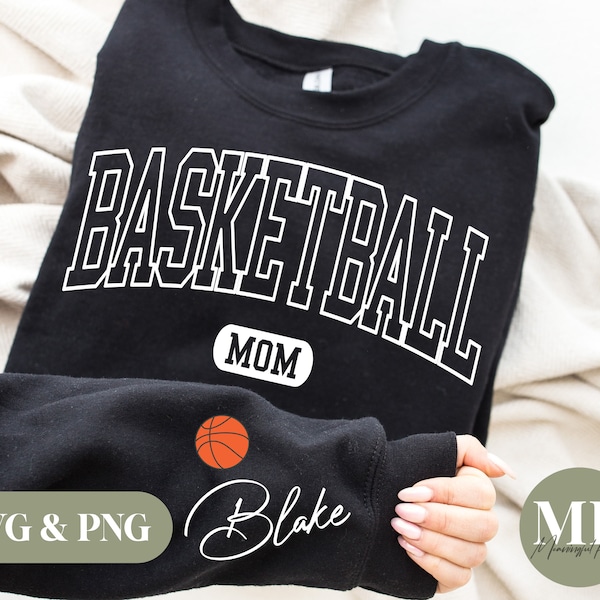 Custom Basketball Mom SVG & PNG