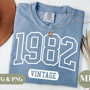 Vintage 1982 SVG & PNG