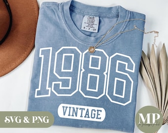 Vintage 1986 SVG & PNG