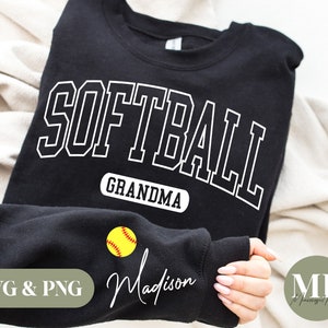 Custom Softball Grandma SVG & PNG