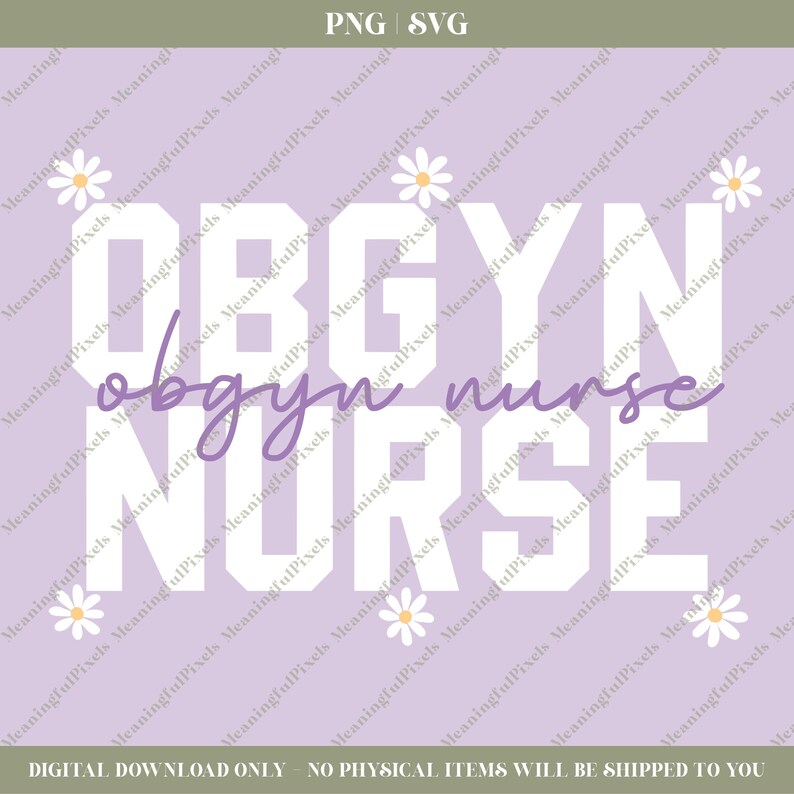 Obgyn Nurse SVG & PNG - Etsy