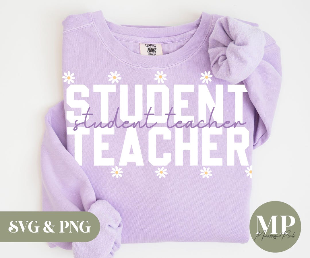 Student Teacher SVG & PNG - Etsy