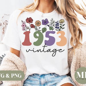 Vintage 1953 SVG & PNG